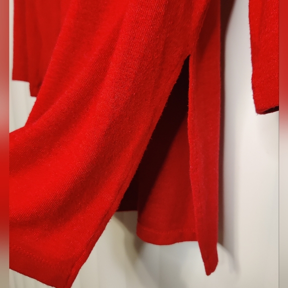 Tahari Red Turtleneck Sweater - Picture 3 of 4